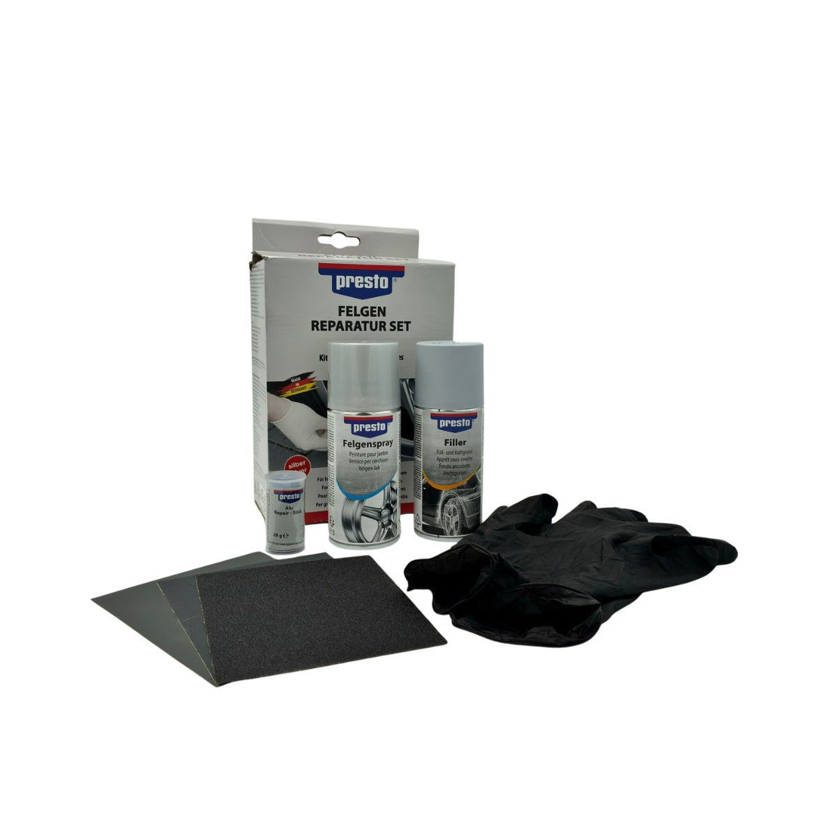 KIT DE RÉPARATION DE ROUES 500ML PRESTO