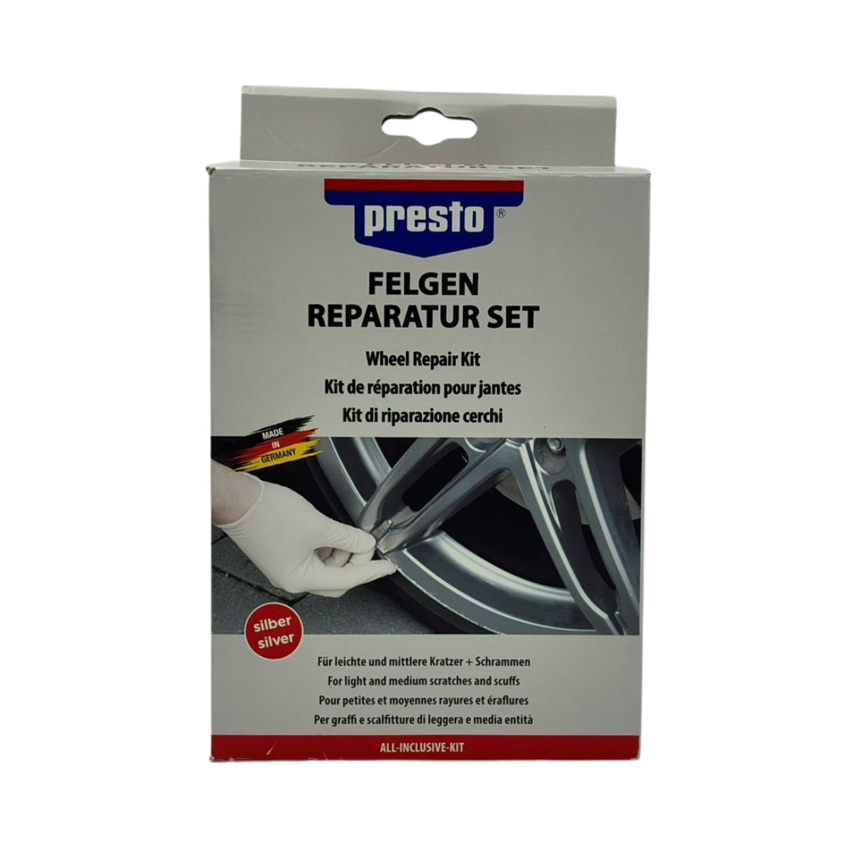 KIT DE RÉPARATION DE ROUES 500ML PRESTO
