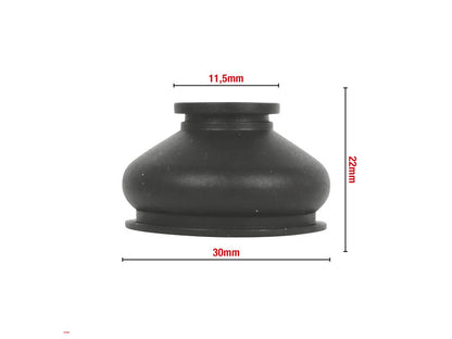 SOUFFLET DE ROTULE DE SUSPENSION 11X27.5X21MM (ANNEAU METAL) VENDU PAR 20 W603