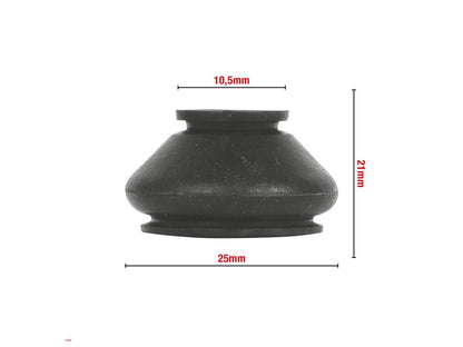 SOUFFLET DE ROTULE DE SUSPENSION 10.5X25X21MM (ANNEAU METAL) VENDU PAR 20 W604