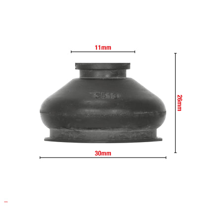 SOUFFLET DE ROTULE DE SUSPENSION 11X30X26MM BAGUES DE MONTAGE EN PU W612 VENDU PAR 25