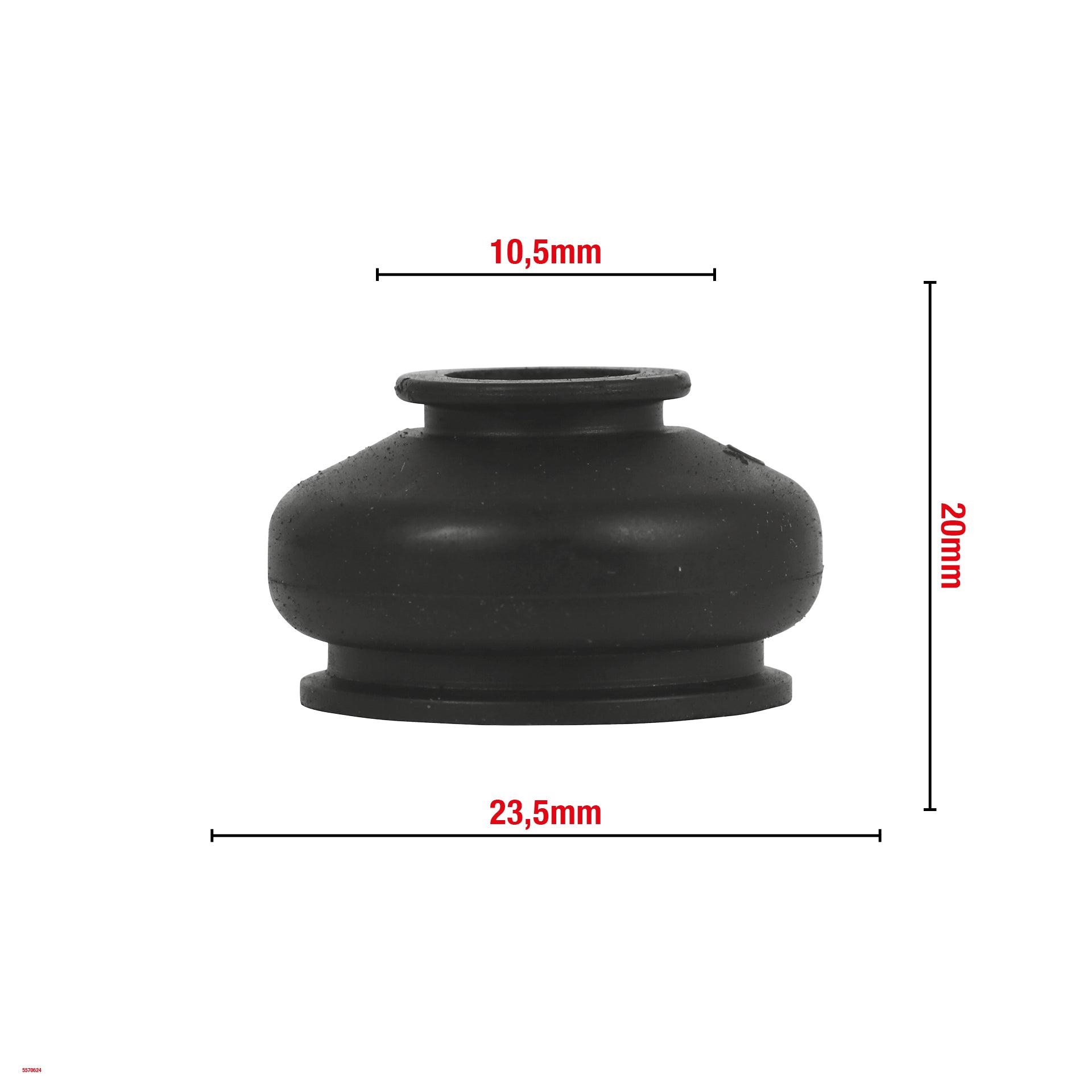 SOUFFLET DE ROTULE DE SUSPENSION 10,5X23,5X20MM G10.5 WOMI W624 BOITE DE 10