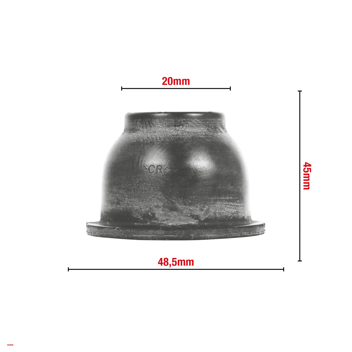 CACHE ROTULE DE SUSPENSION 20X48,5X45MM G20 WOMI W628 BOITE DE 10