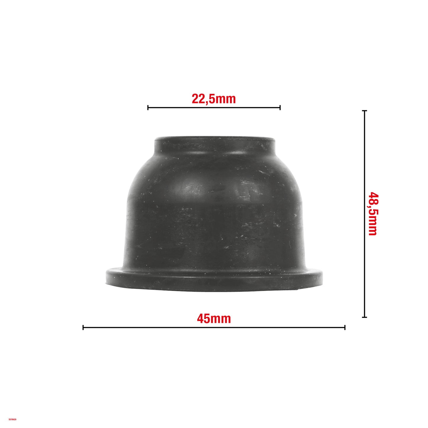 CACHE ROTULE DE SUSPENSION 22,5X48,5X45MM G22.5 WOMI W629 BOITE DE 10