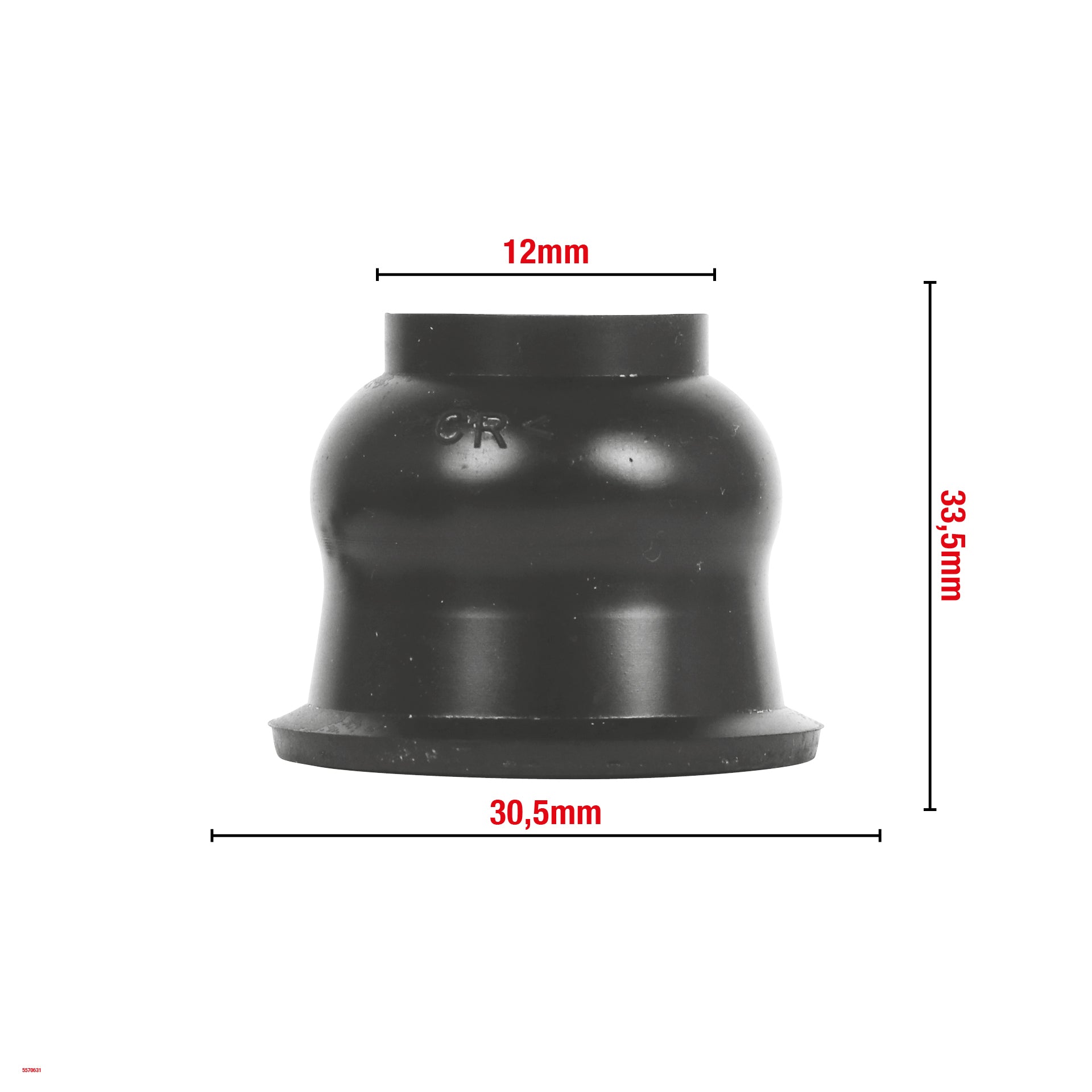 CACHE ROTULE DE SUSPENSION 12X30,5X33,5MM G12 WOMI W631 BOITE DE 10