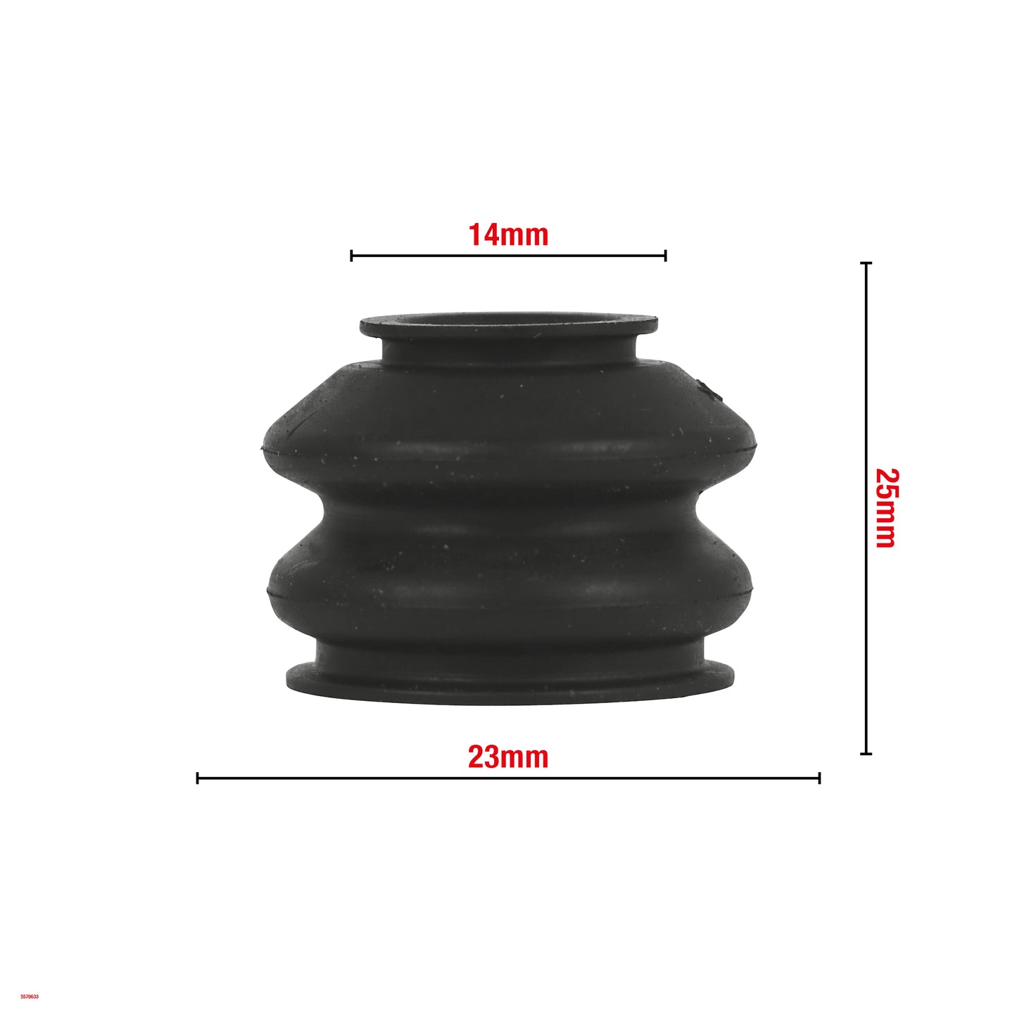 CACHE ROTULE DE SUSPENSION 14X23X25MM G14 WOMI W633 BOITE DE 10