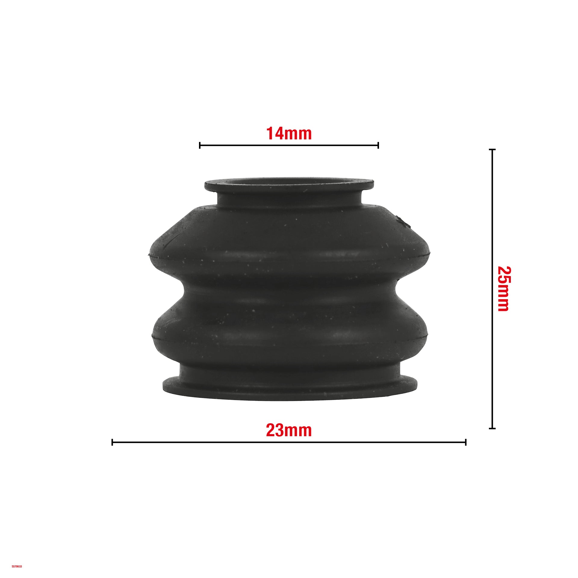 CACHE ROTULE DE SUSPENSION 14X23X25MM G14 WOMI W633 BOITE DE 10