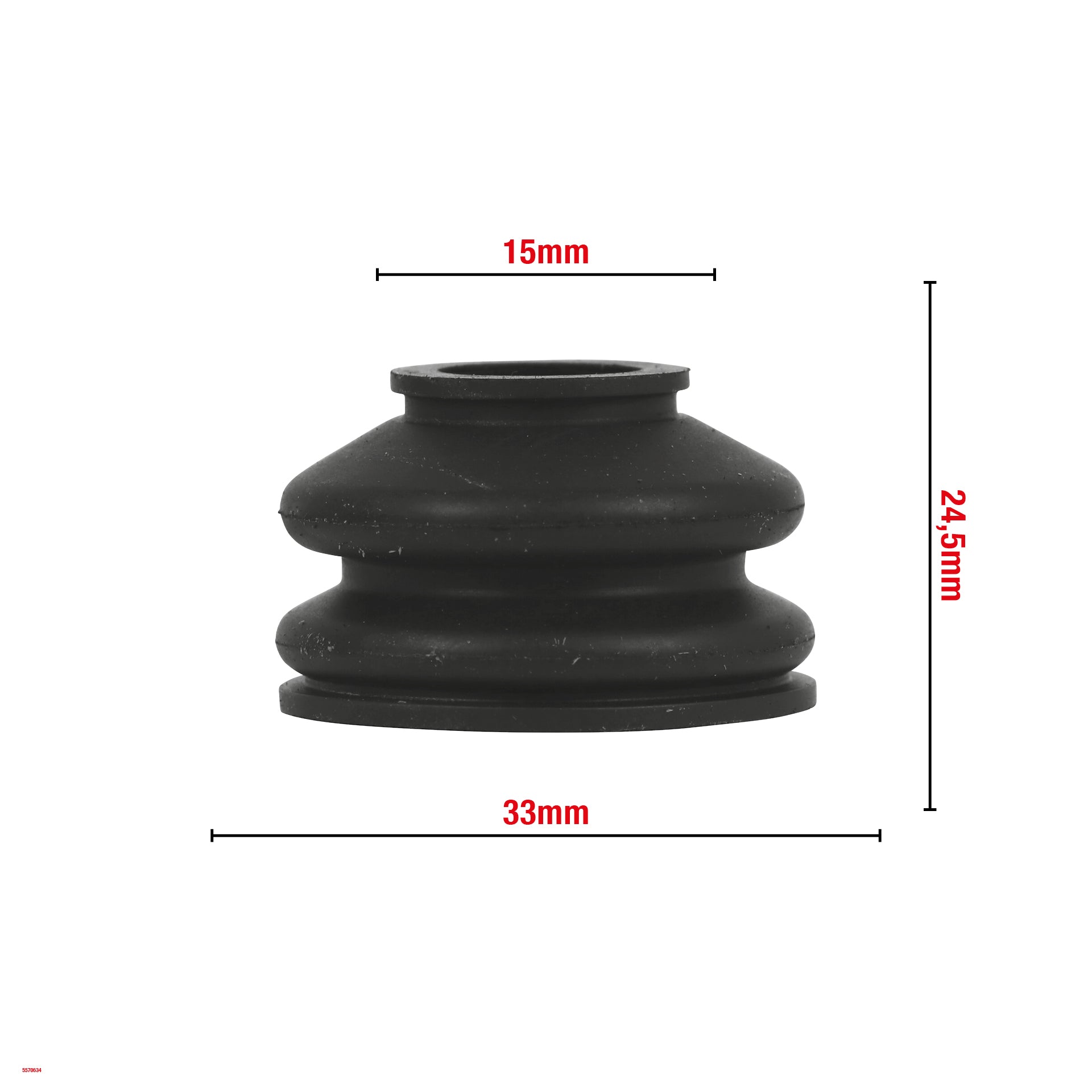 CACHE ROTULE DE SUSPENSION 15X33X24,5MM G15 WOMI W634 BOITE DE 10