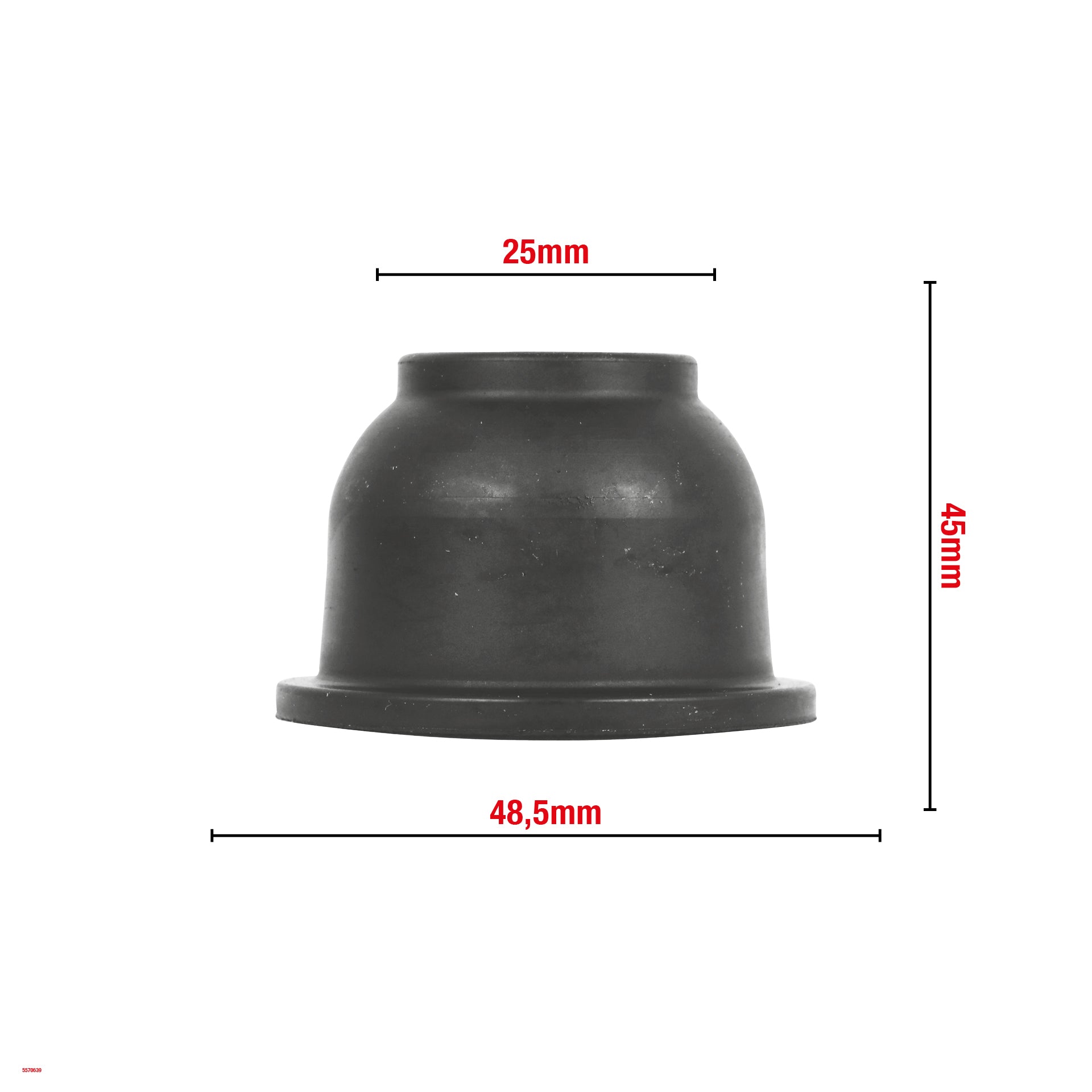 CACHE ROTULE DE SUSPENSION 48.5X45MM G25 BOITE DE 10