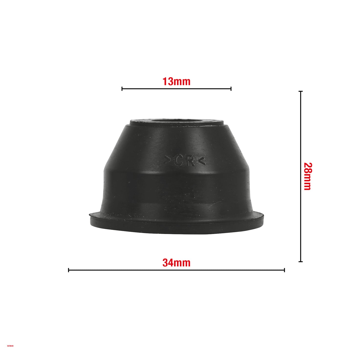 CACHE ROTULE DE SUSPENSION 13X34X28MM G13 WOMI W649 BOITE DE10