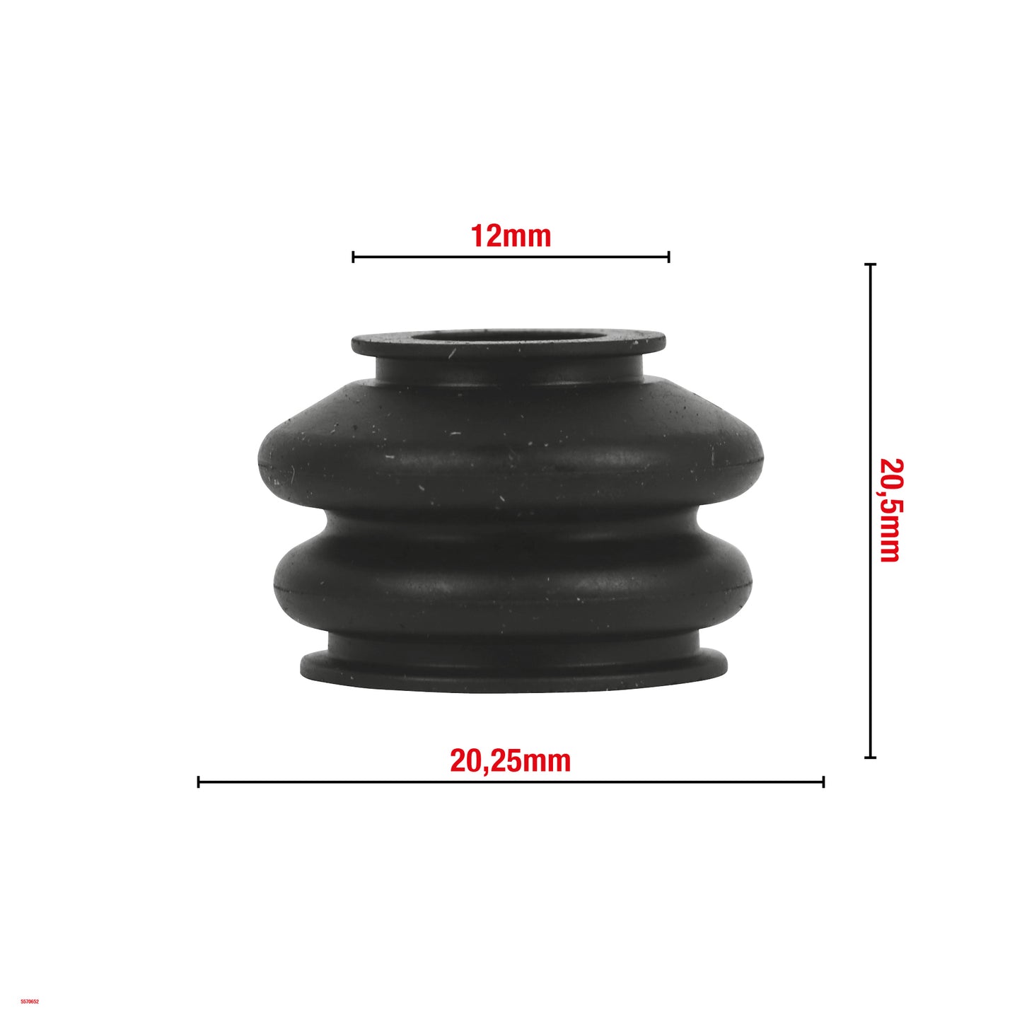 CACHE ROTULE DE SUSPENSION 12X20,25X20,5MM G12 WOMI W652 BOITE DE 10
