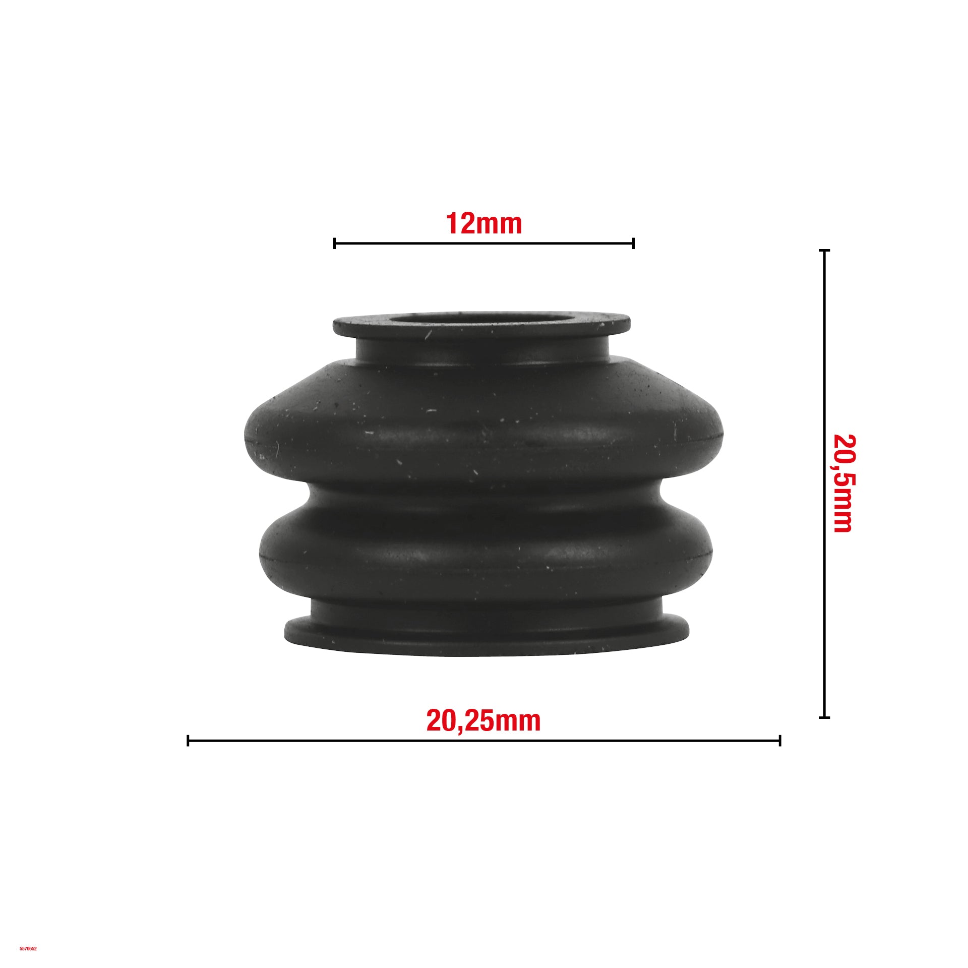CACHE ROTULE DE SUSPENSION 12X20,25X20,5MM G12 WOMI W652 BOITE DE 10