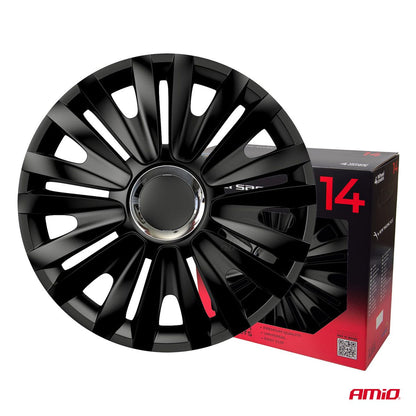 ENJOLIVEURS DE VOITURE 4PCS SET ROYAL NOIR 14" COLOR BOX