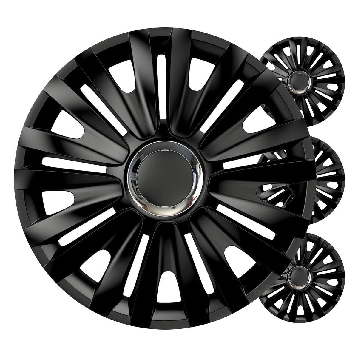 ENJOLIVEURS DE VOITURE 4PCS SET ROYAL NOIR 15" COLOR BOX