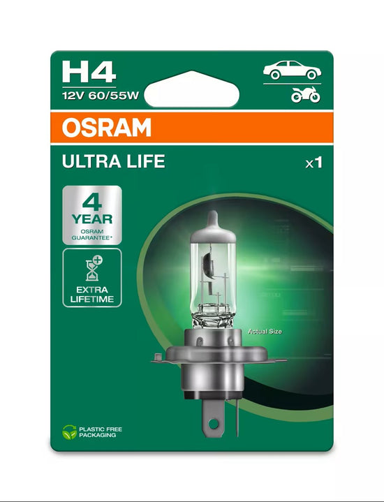 AMPOULE OSRAM ULTRALIFE H4 X1 12V ECO PACKAGING