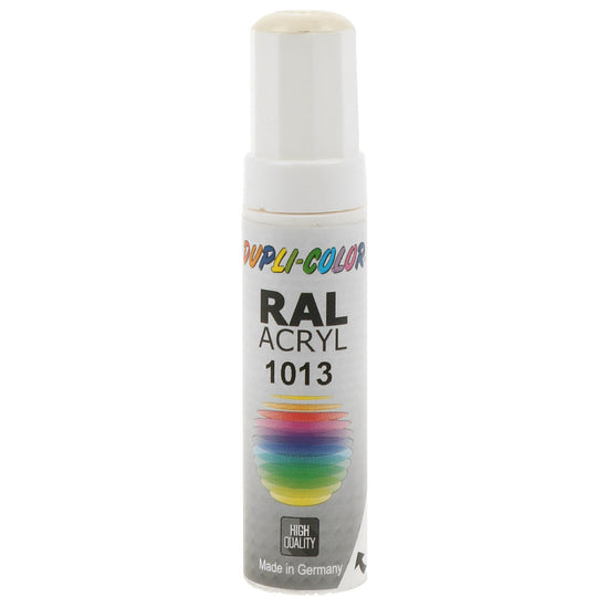 PINCEAU RETOUCHE INDUSTRIEL RAL1013 BLANC PERLER BRILLANT 12ML MOTIP