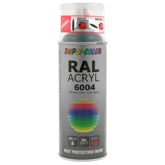 PEINTURE ACRYL RAL6004 BLEU VERT BRILLANT 400ML DUPLI COLOR