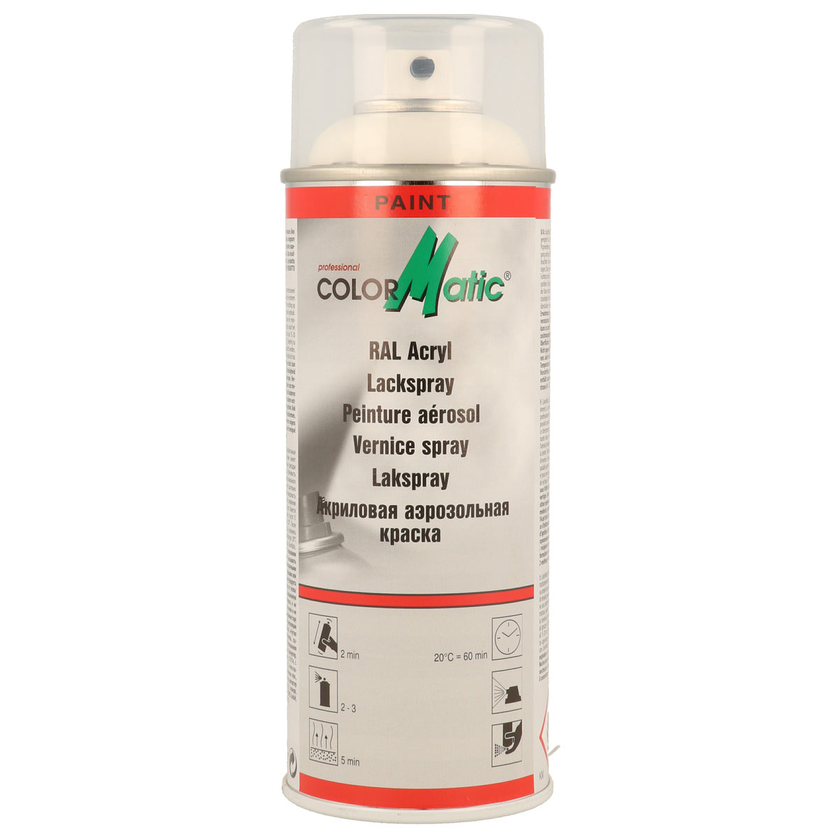 PEINTURE ACRYLIQUE RAL9010 BLANC PUR BRILLANT 400ML COLORMATIC