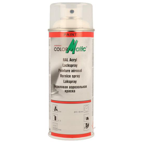 PEINTURE ACRYLIQUE RAL9010 BLANC PUR BRILLANT 400ML COLORMATIC