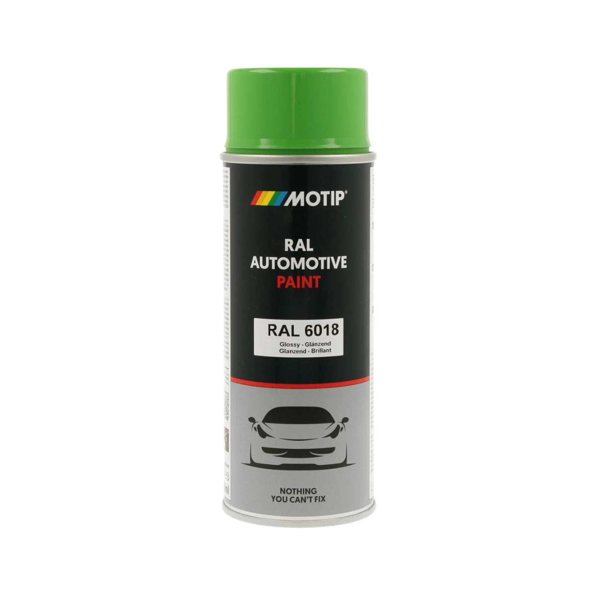 MOTIP Peinture automobile RAL 6018, finition ultra brillante, aérosol 400 ml | 880146