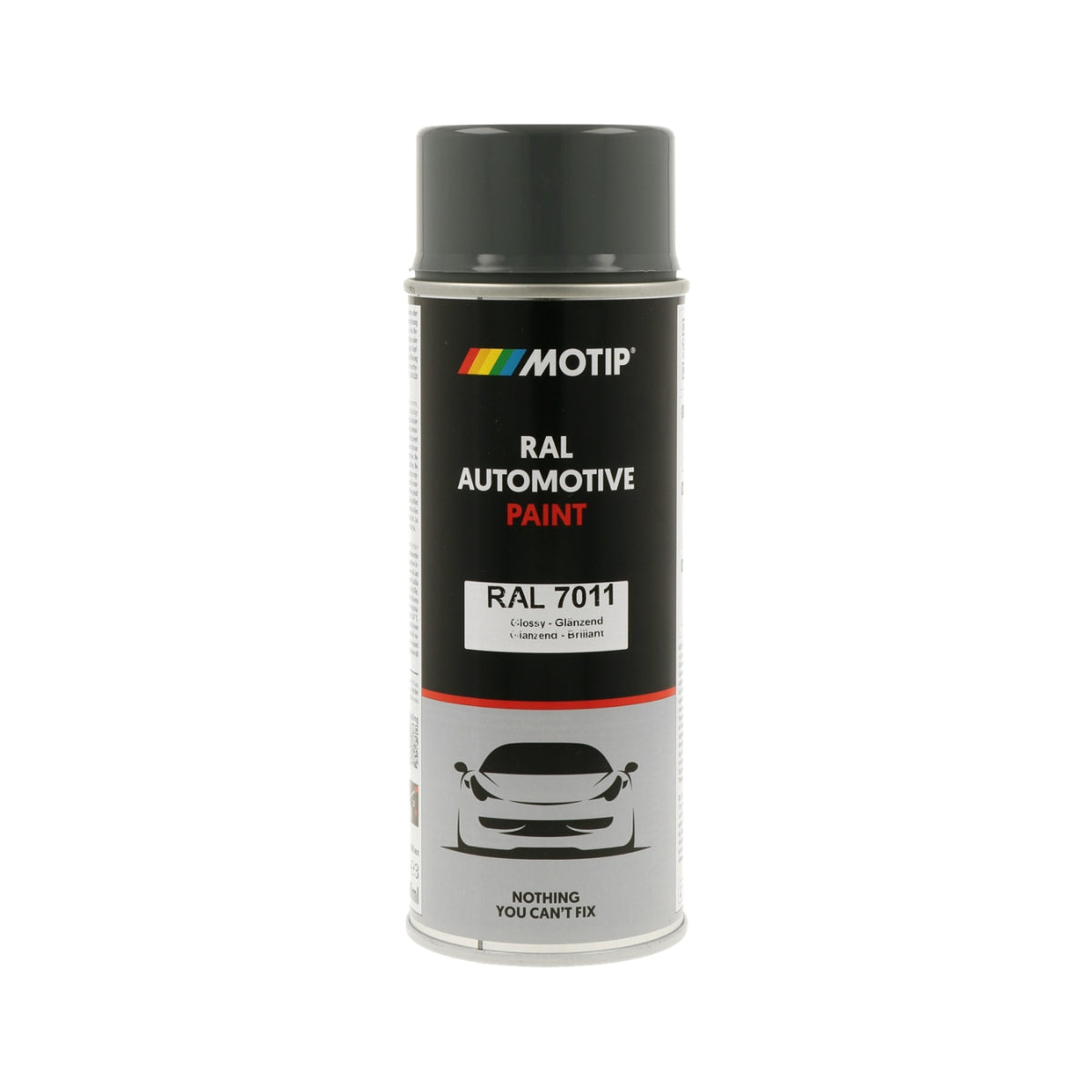 MOTIP Peinture automobile RAL 7011, finition ultra brillante, aérosol 400 ml | 880148