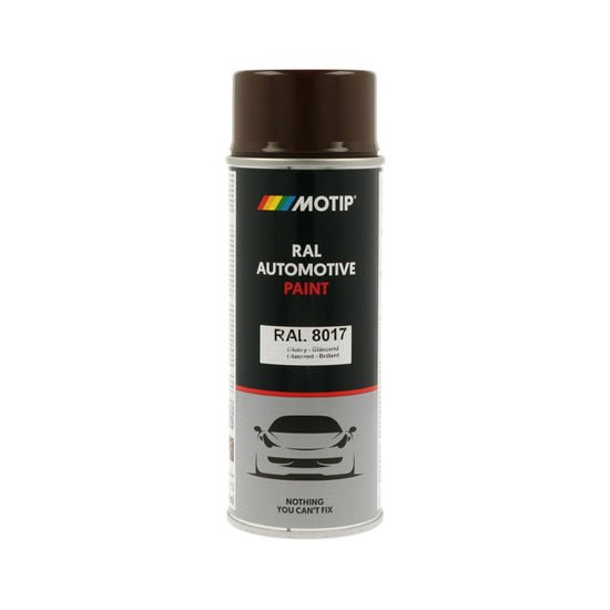 MOTIP Peinture automobile RAL 8017, finition ultra brillante, aérosol 400 ml | 880155