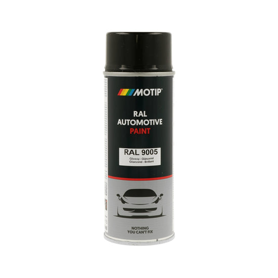 MOTIP Peinture automobile RAL 9005, finition ultra brillante, aérosol 400 ml | 880159