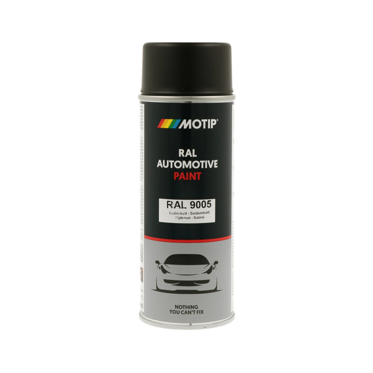 MOTIP Peinture automobile RAL 9005, finition semi-brillante, aérosol 400 ml | 880161