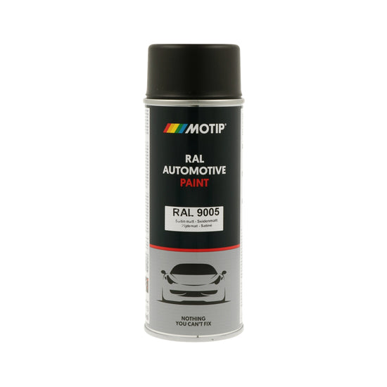 MOTIP Peinture automobile RAL 9005, finition semi-brillante, aérosol 400 ml | 880161