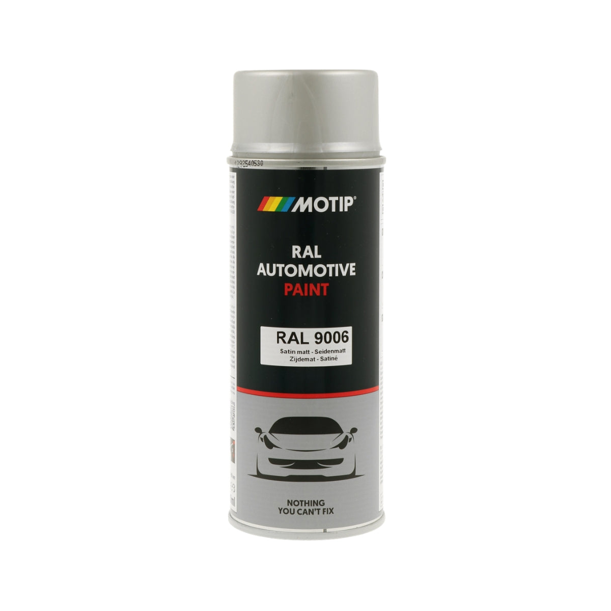 MOTIP Peinture automobile RAL 9006, finition semi-brillante, aérosol 400 ml | 880162