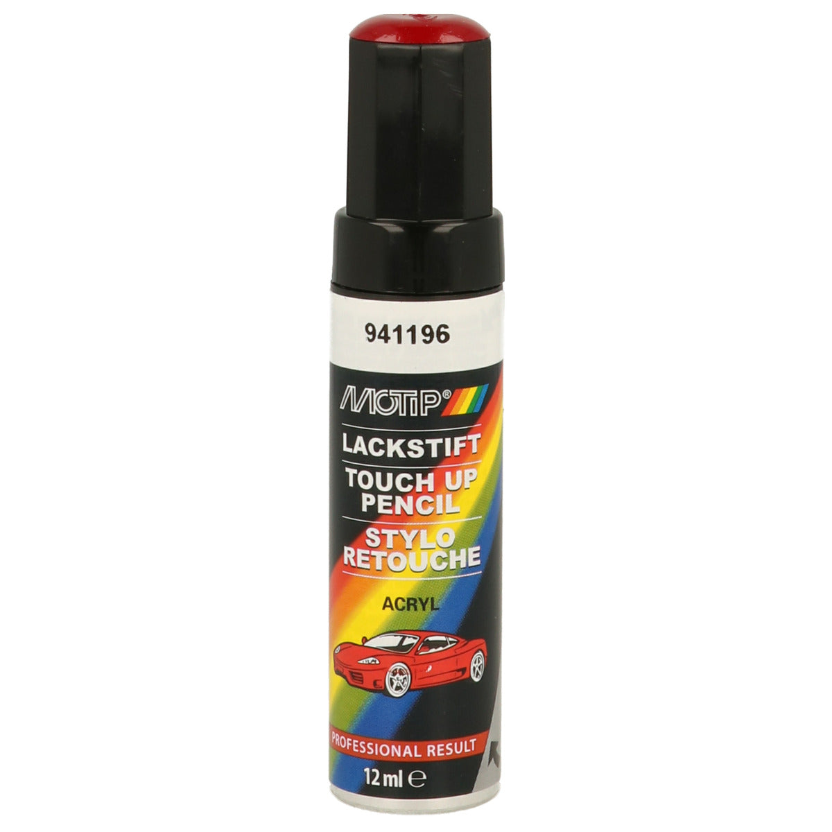 PINCEAU RETOUCHE 941196 ROUGE 12 ML MOTIP