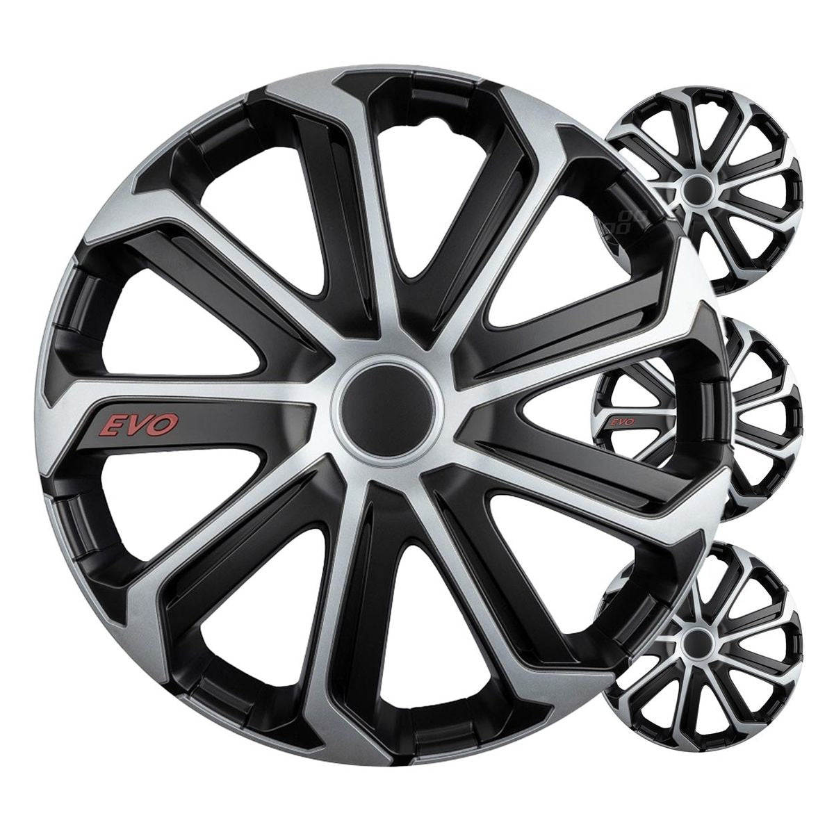 ENJOLIVEURS 4PCS EVO NOIR ET ARGENT 15" COLOR BOX