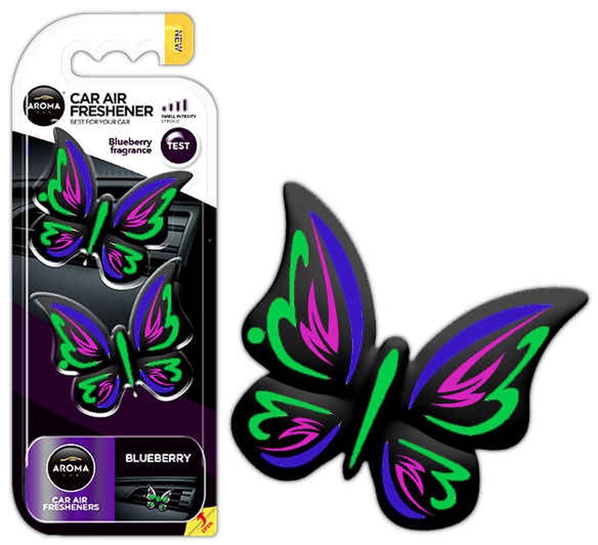 DESODORISANT AROMA FANCY SHAPES BUTTERFLY MYRTILLE