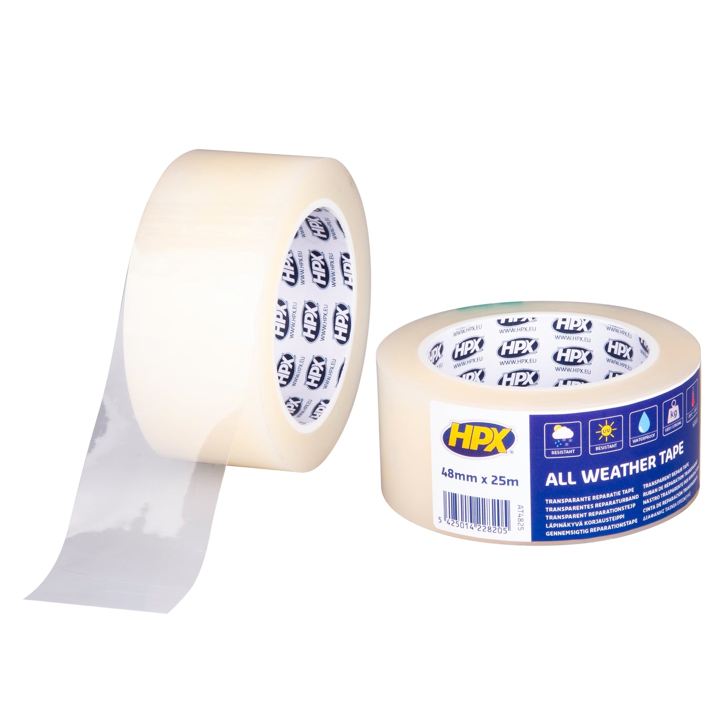 RUBAN ADHESIF ALL WEATHER TAPE - TRANSPARENT 48MM X 25M HPX
