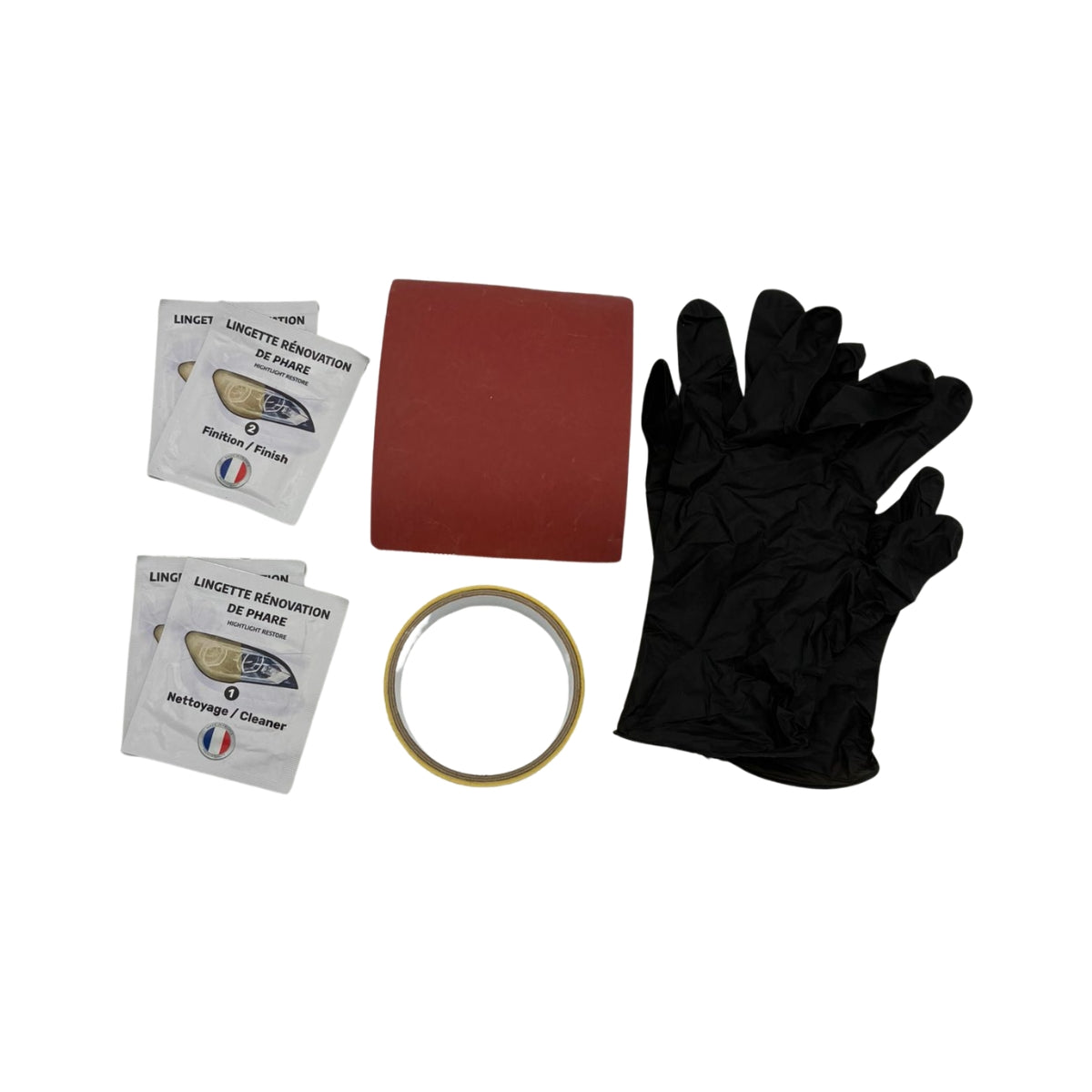 KIT PRO LINGETTES RENOV'PHARES (LINGETTES/GANTS/EPONGE A PONCER/BANDE ADHESIVE) BLACK DIAMONDS