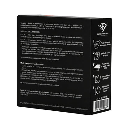 KIT PRO LINGETTES RENOV'PHARES (LINGETTES/GANTS/EPONGE A PONCER/BANDE ADHESIVE) BLACK DIAMONDS