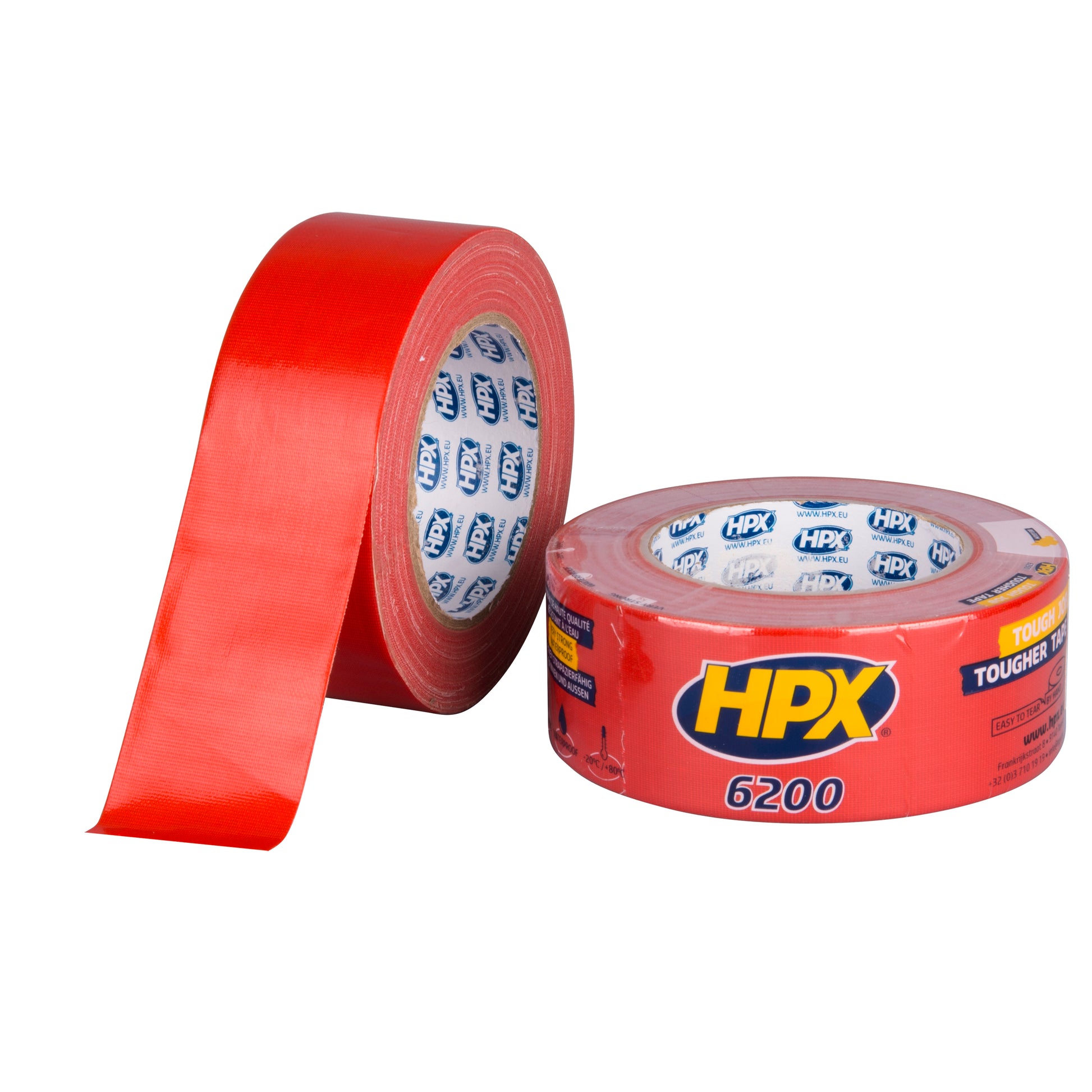 RUBAN ADHESIF TOILE ROUGE 48MM X 25M HPX