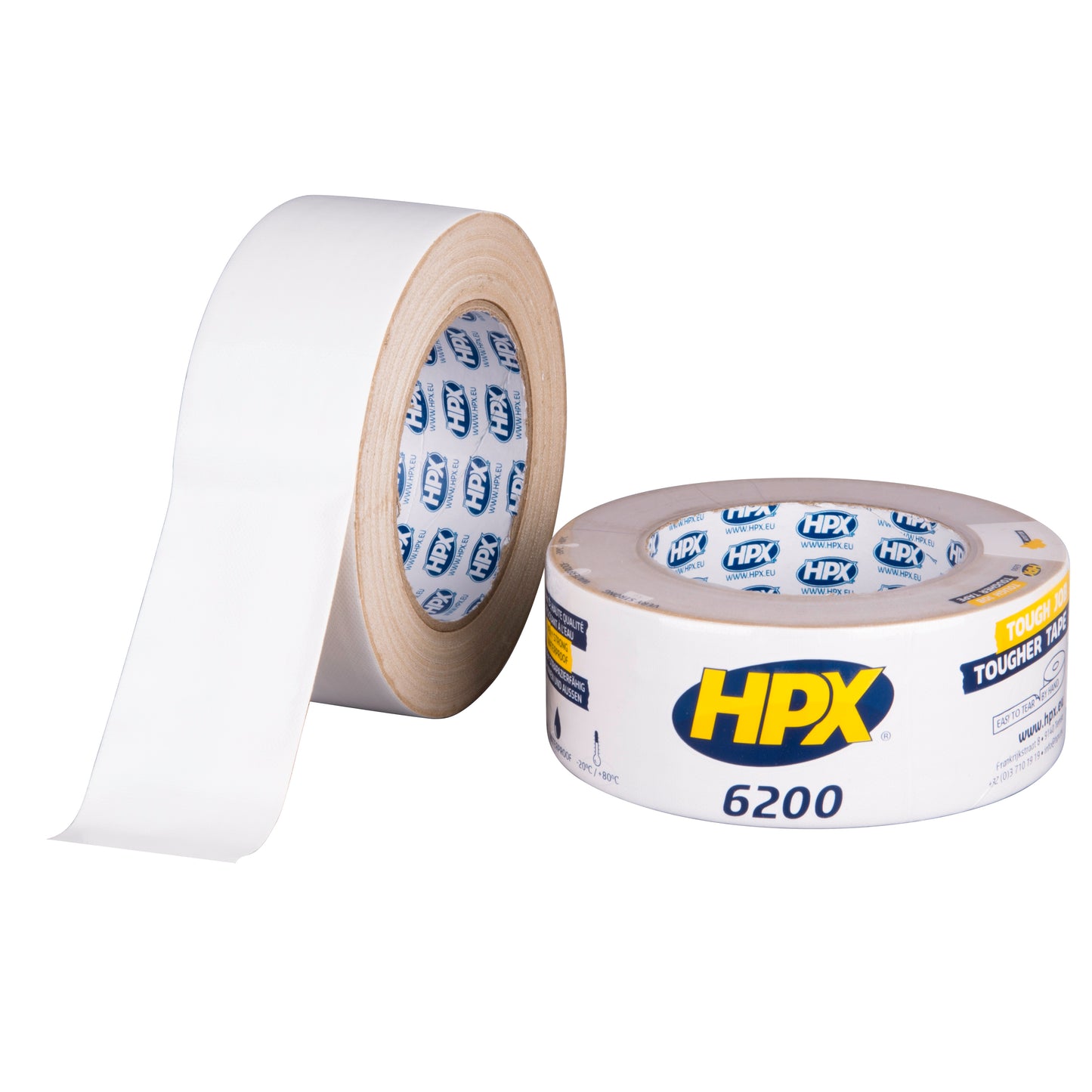RUBAN ADHESIF TOILE BLANC 48MM X 25M HPX