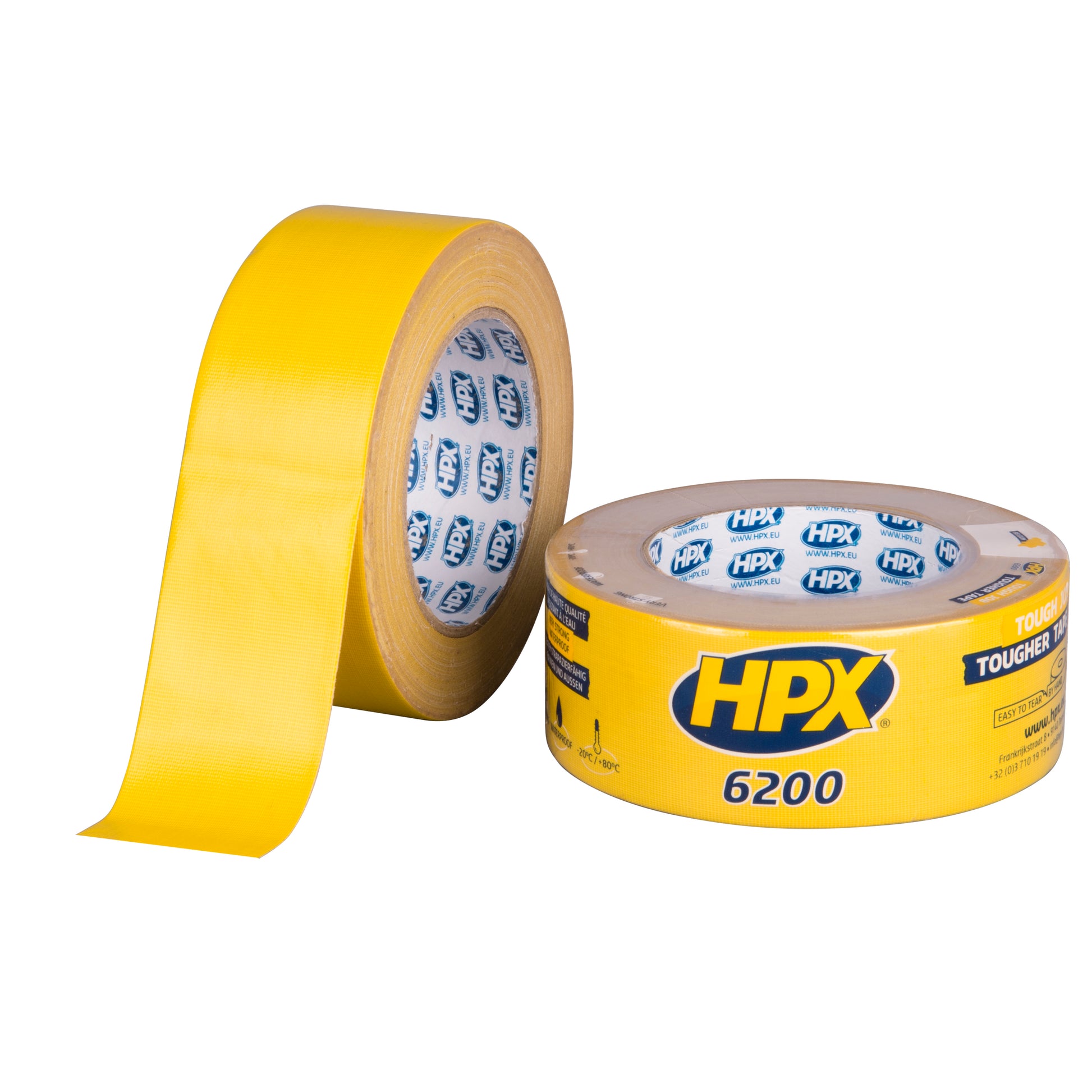 RUBAN ADHESIF TOILE JAUNE 48MM X 25M HPX