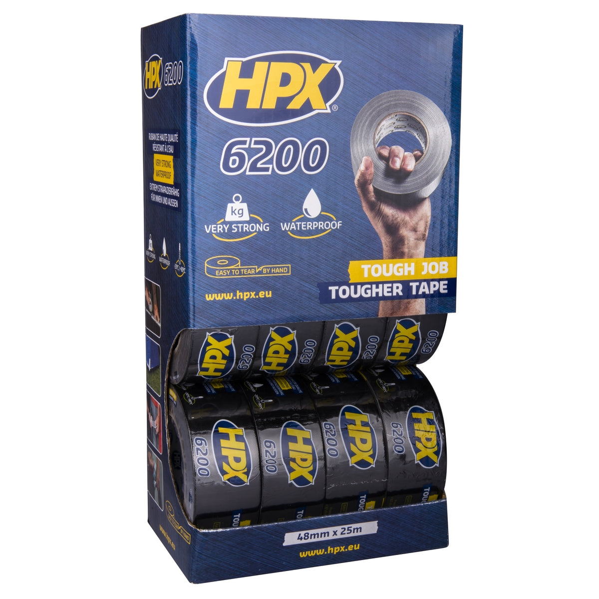 PRÉSENTOIR DE COMPTOIR RUBAN ADHESIF TOILE 12 X CB5025 HPX