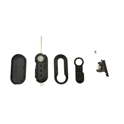 COQUE CLE ADAPTABLE FIAT 3 BOUTONS LAME FRAISEE RETRACTABLE 7MM