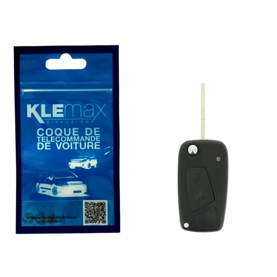 COQUE CLE ADAPTABLE FIAT 2 BOUTONS LAME FRAISEE RETRACTABLE 7MM