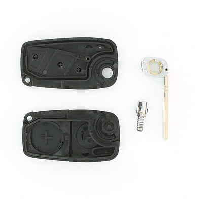 COQUE CLE ADAPTABLE FIAT 3 BOUTONS LAME FRAISEE RETRACTABLE 7MM