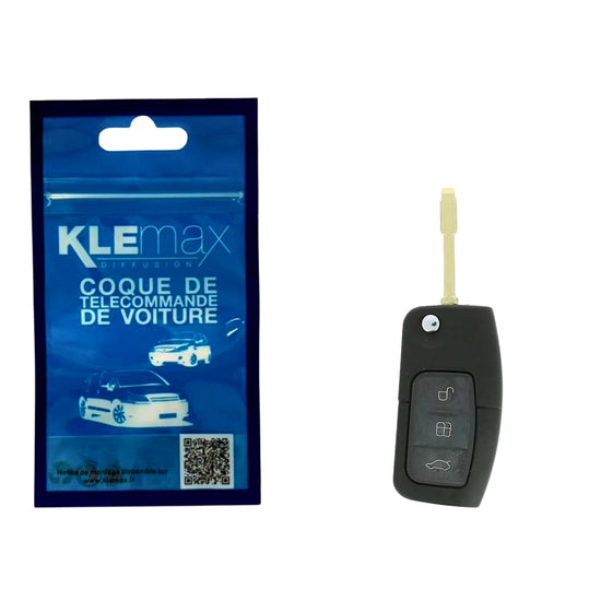 COQUE CLE ADAPTABLE FORD 3 BOUTONS LAME TIBBE RETRACTABLE