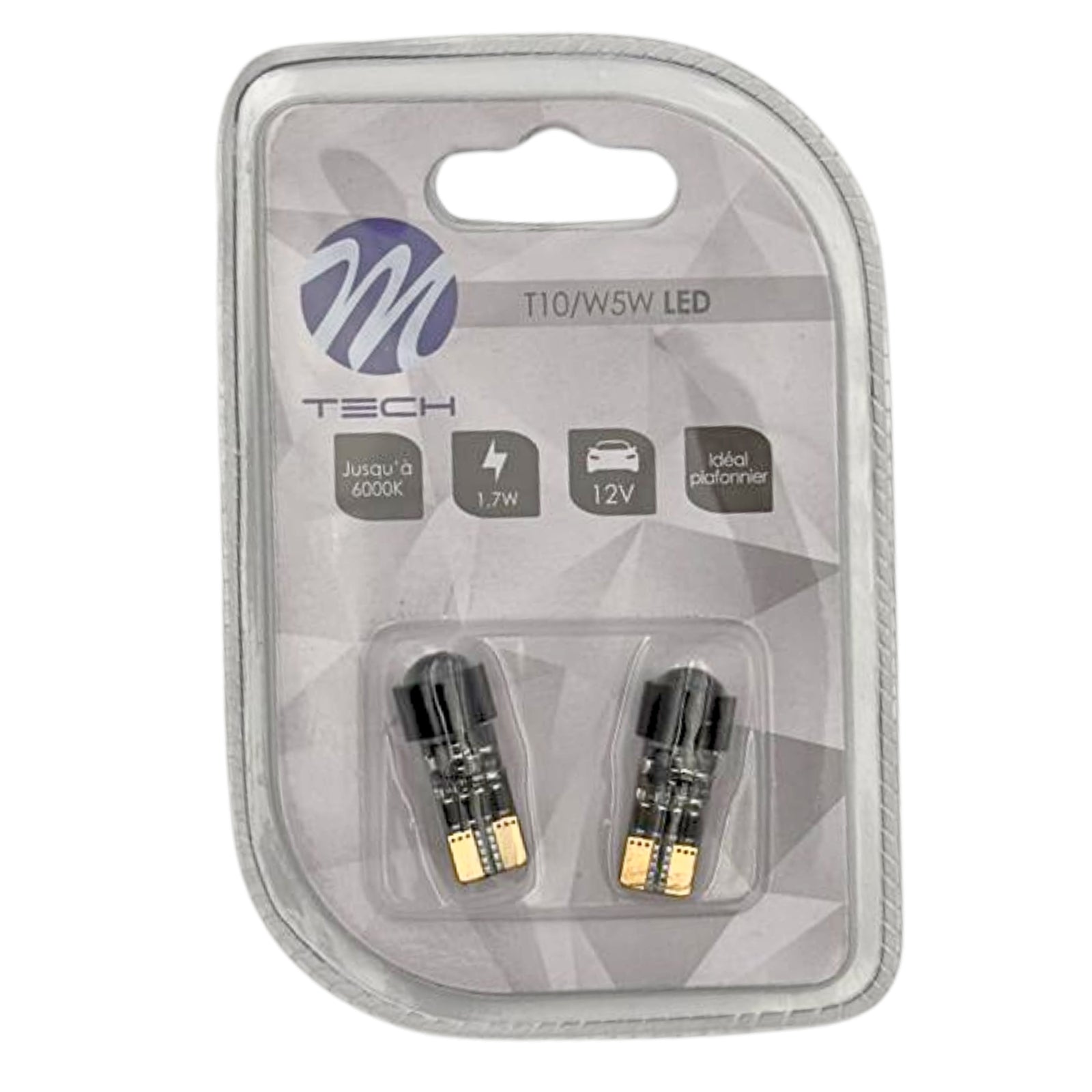 AMPOULES LED X 2 CANBUS - W5W/ T10 1,7W 6000K