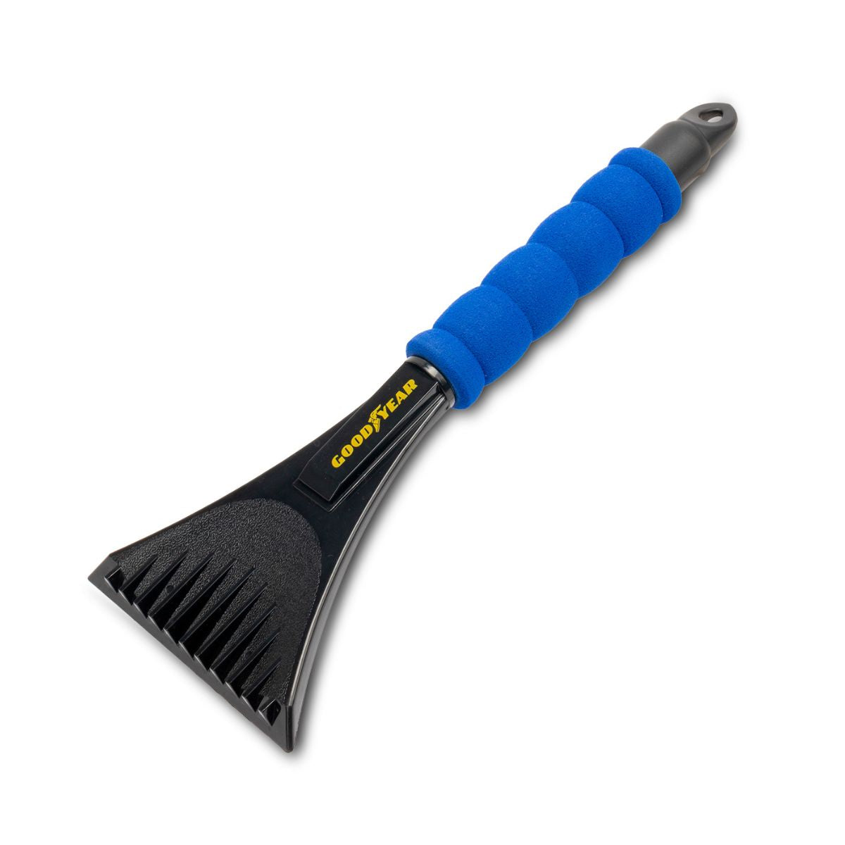 GRATTE-GIVRE ABS + ALUMINIUM MANCHE ERGONOMIQUE AVEC MOUSSE GOODYEAR