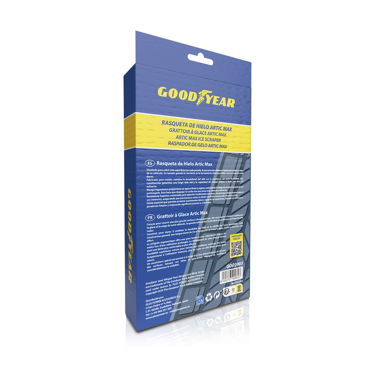 GRATTE-GIVRE EN ABS + ACIER INOXYDABLE 345 MM GOODYEAR