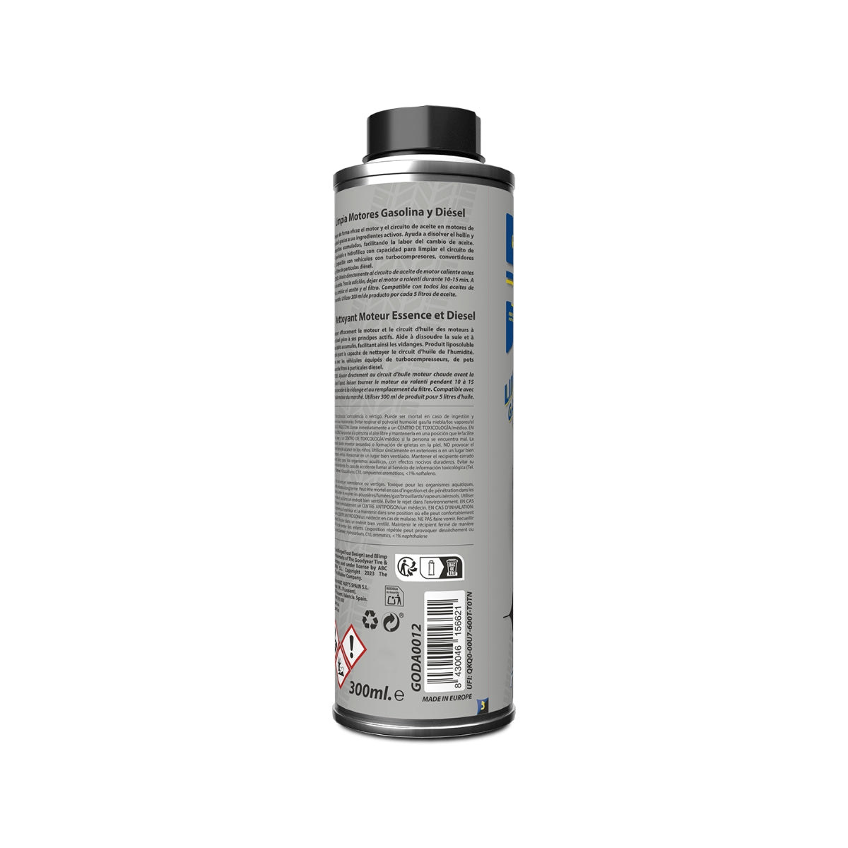 NETTOYANT MOTEUR ESSENCE ET DIESEL 300ML GOODYEAR