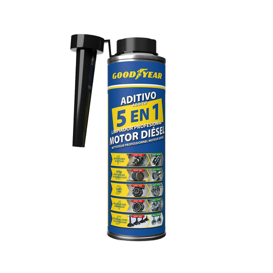 ADDITIF NETTOYANT MOTEUR DIESEL 5 EN 1 300ML GOODYEAR