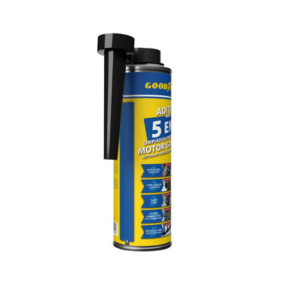 ADDITIF NETTOYANT MOTEUR ESSENCE 5 EN 1 300ML GOODYEAR